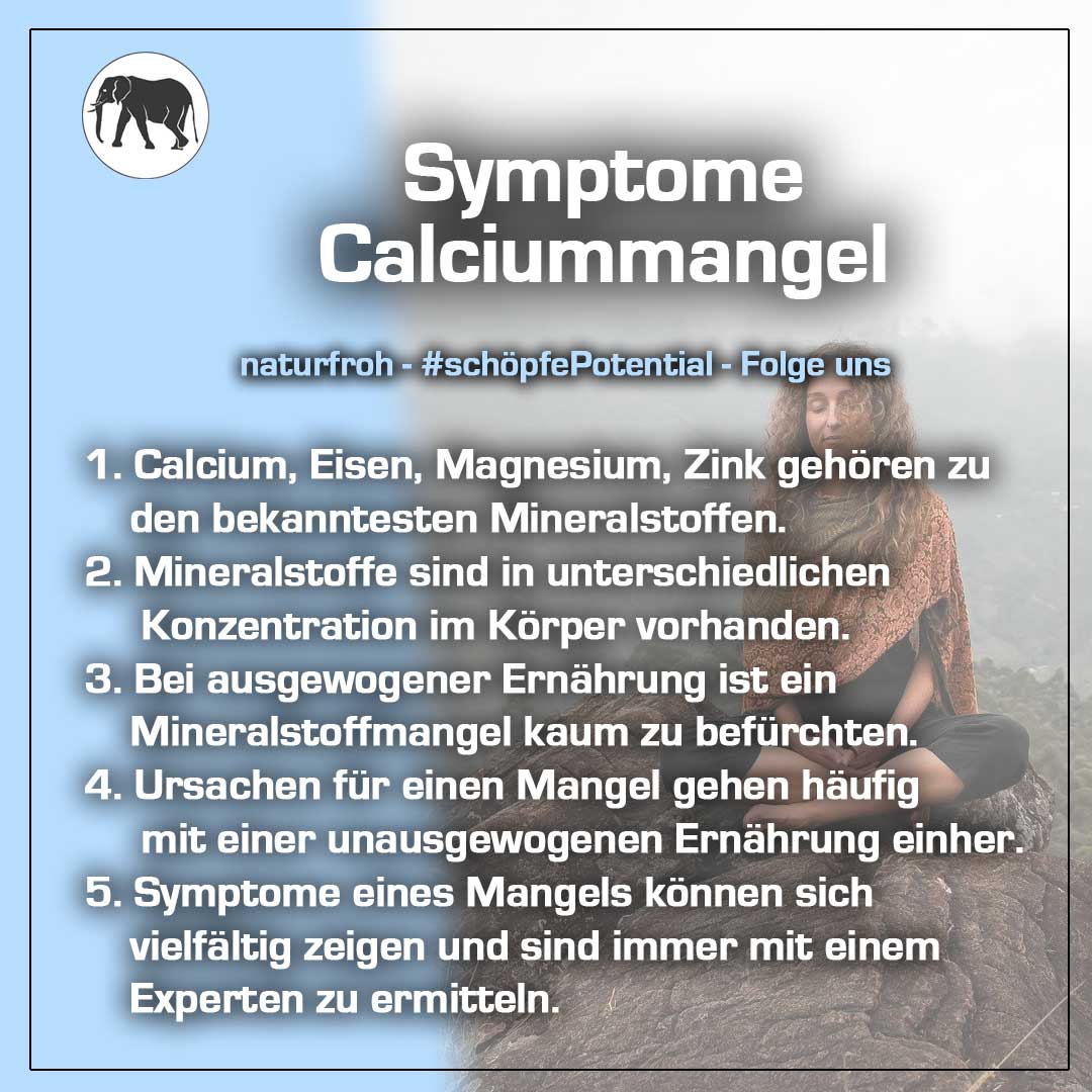 Calciummangel Symptome