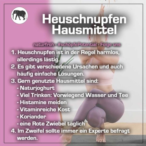 Heuschnupfen-Hausmittel Heuschnupfen Hausmittel