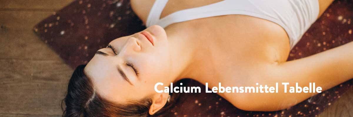 Calcium-Lebensmittel-Tabelle